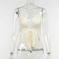 Low-cut V-neck hanging suspender top temperament sexy strapless backless vest women YY22033