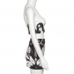 Sexy Sleeveless Vest Mesh High Waist Slim Short Skirt Two Piece Set K22S15189