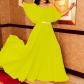 summer solid color pleated long dress C8464