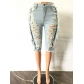 Women's New Stretch Tassel Ripped Sexy Jeans Pants A3309
