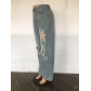 Fashionable denim loose high hip all-match jeans JLX5516