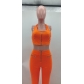 Fashion and leisure new small vest flared pants two-piece set HM96338