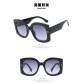 Rice nail big frame sunglasses square sunglasses ins net red sunglasses high-end sense KD2801
