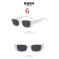Small Frame Square Sunglasses Personality Fashion Hip Hop Sunglasses Net Red Same Sunglasses KD1278