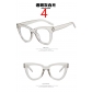 Triangular cat eye anti-blue light flat mirror plain glasses plain glasses retro concave frame KD7219