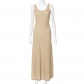 Solid Color Casual Sleeveless Slim Fit Slip Dress C22DS197
