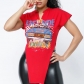 Personality T-shirt women's sexy waistless bulge vest top X22TP256