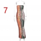 Fashion print dress 2022 spring new sexy one word tube top temperament skirt D083011A-2