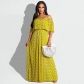 Dot Print Fashion Casual Long Plus Size Women's Dress OSS22385-1
