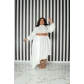 Plus Size Solid Color Long Sleeve Loose Dress (No Belt) CY9334