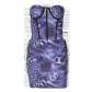 Sleeveless Fashion Checkerboard Print Sexy Wrap Chest Slim Bag Hip Drawstring Short Suit S227769X