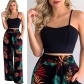 Two Piece Printed Camisole Women's Trousers Set XYL06002
