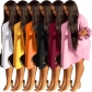Round Neck Plus Size Women's Ruffle Sleeve 5XL Dress MW8380