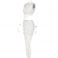 Round Neck Sleeveless Crop Top Slim Fit Cutout Skirt Set S248428A