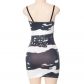 Casual Print Sleeveless Slim Fit Short Dress Y22DS254