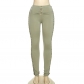 Fashion Solid Color Hollow Out Skinny Tights Casual Pants K22P18295