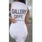 Sleeveless Slim Fit Hip Alphabet Print Dress Z902