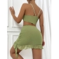 Mesh Dress Sexy Lace Tight Sling Pack Hip Skirt ZY22137