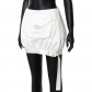 New solid color ins style sexy bag hip pocket skirt K22SK325