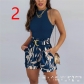 Women's Fashion New Contrast Color Print Suit LZS2190