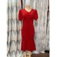 Plus Size Women Fashion Green French Skirt Professional Dress CC676457409261