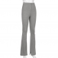 Pull-up pants women's sports casual sweatpants high waist slit slim slim trousers KJ8619W0J