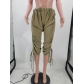 Fashion Loose Drawstring Casual Cropped Pants TK6251