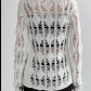 Women's Cutout Sheer Fabric Knitted Sun Protection Cardigan Tie Long Sleeve Top LQMFC26477