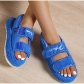 One word thick bottom fur sandals shoes women's embossed cotton slippers large size towel sandals DH098