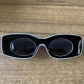 Square candy-colored sunglasses men and women hip-hop concave shape sunglasses glasses S9050
