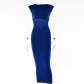 Sexy tight-fitting open-back hollow design long skirt temperament waist dress FD9550