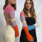 Fashion Contrast Color Versatile Small Vest Knit Sweater T279577G