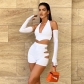 Backless sexy hollow three-piece hot girl style short slim women's suit S269227W
