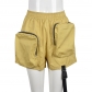 Multi-Zip Style Pocket Elastic Waist Lounge Shorts 8819PD