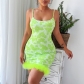 Sling hair dress temperament commuter sleeveless skirt LQ22141