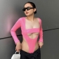 Two-piece multi-wear one-piece sexy women's body slim solid color top YJ22226