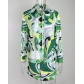 Women's Fashion Print Street Single Breasted Jacket and Skirt Two Piece Set HJ8116