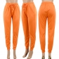 Casual plus size women's sports pants solid color L6376