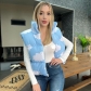 Jacket vest thickened warm cloud stand collar short bread coat cotton coat X22TP418