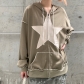 Splicing printing net red fashion trend street shooting personality star women's jacket LQWGC26844