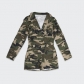 Camouflage print casual Lapel work style long sleeve Jumpsuit S390398