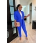 Solid color sexy fashion casual suit H86324