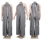 Sexy Plus Size Striped Jumpsuit Nightclub WS10200