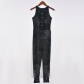 Sexy and fashionable autumn new hollow nail drill polka dot street jumpsuit 6558DL