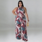 Trendy Resort Style Casual Print Multicolor Jumpsuit MY976