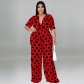 Trendy Resort Style Casual Print Multicolor Jumpsuit MY989