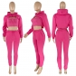 three-piece fleece drawstring hoodie with cotton tank top and jogger pants HR8193