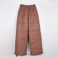 Cotton pants warm cotton clip drawstring pocket elastic waist Velcro cotton trousers 8743PD