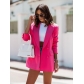 Fashion autumn and winter long sleeve double breasted suit collar coat OLN5016