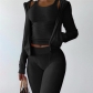 Fashion Hooded Zipper Slim Fit Slim Casual Sports Cardigan Jacket Pants Set K22L20563